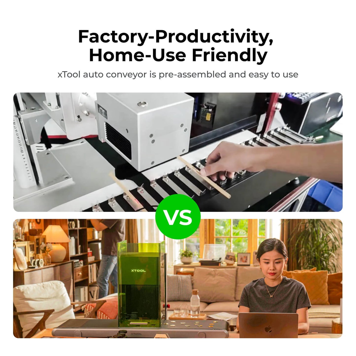 xTool Auto Streamline™ Conveyor for F2 Ultra/F1 Ultra