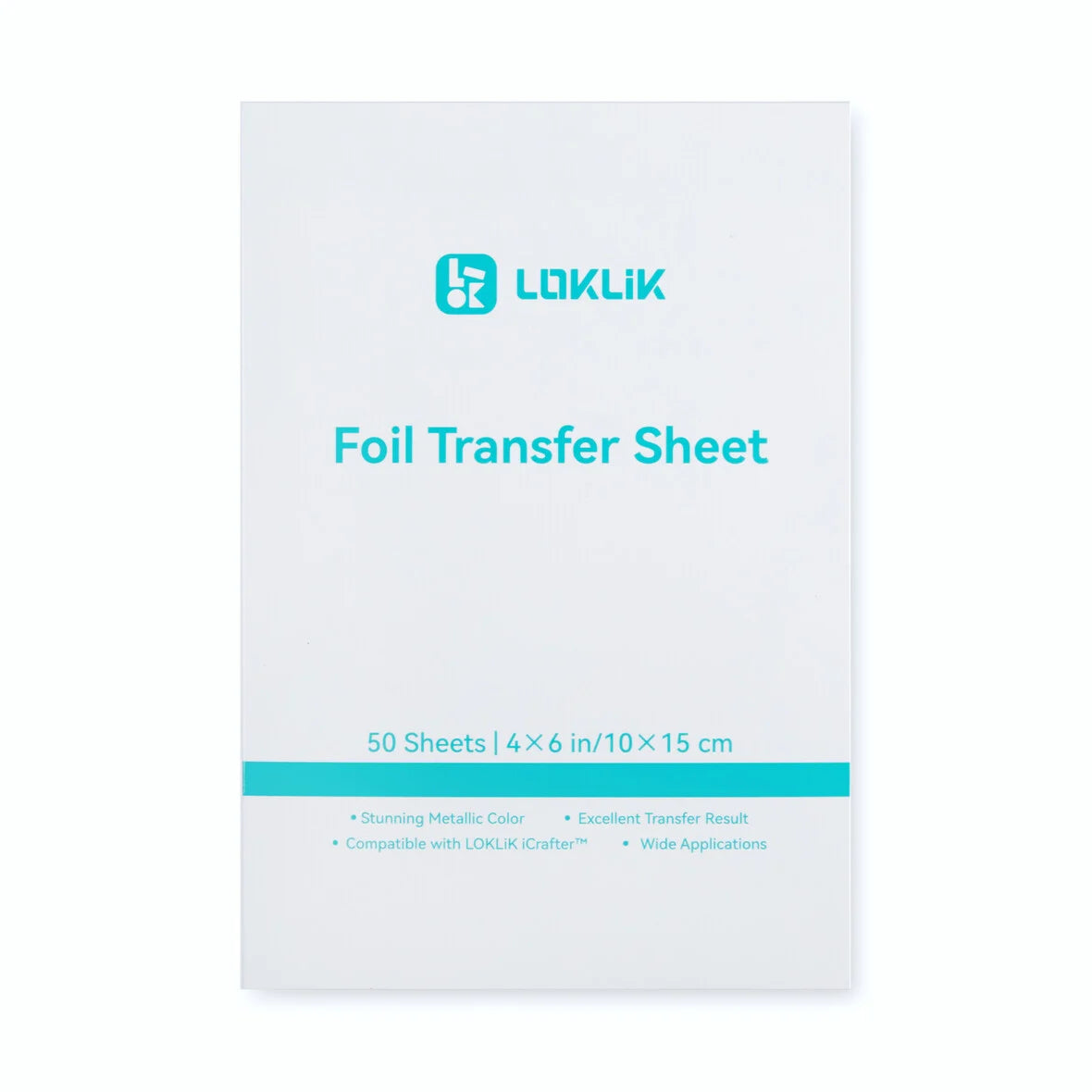 LOKLiK Foil Transfer Sheets - Silver - 50 pack