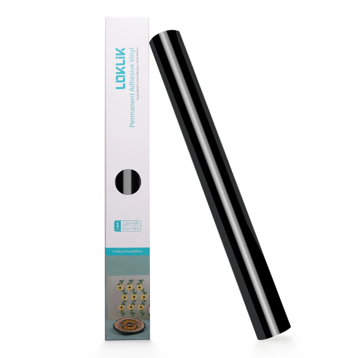 LOKLiK Permanent Adhesive Vinyl Glossy Black