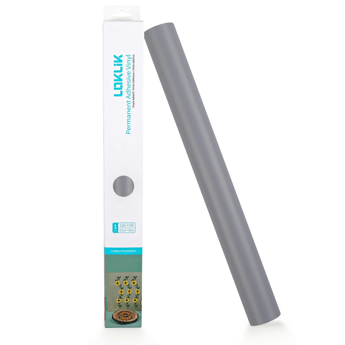 LOKLiK Permanent Adhesive Vinyl Matte Light Gray