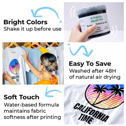 xTool White Screen Printing Ink 473.12ml