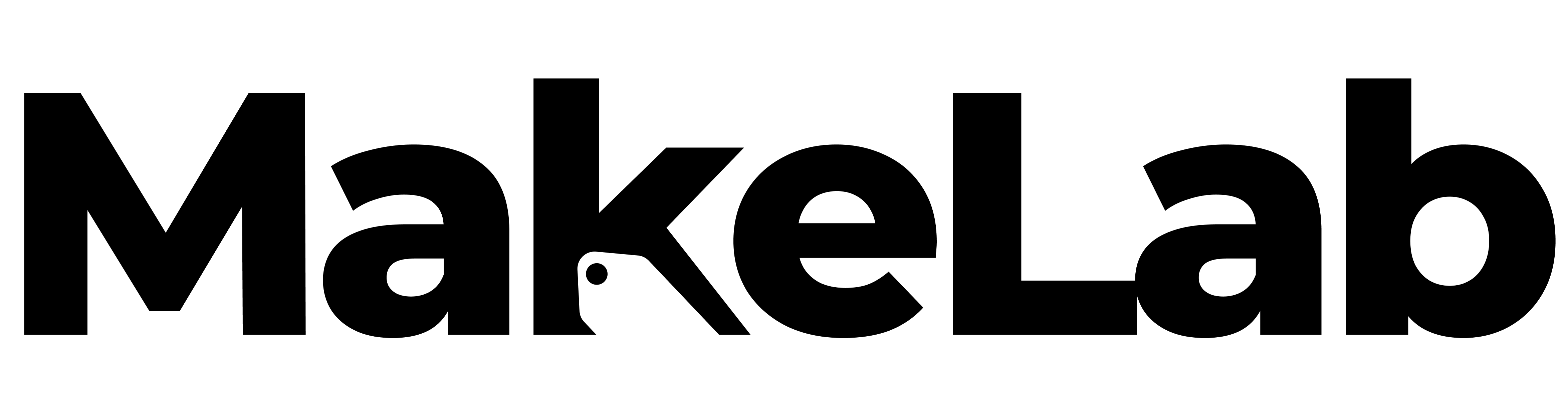 MakeLab main logo black and white