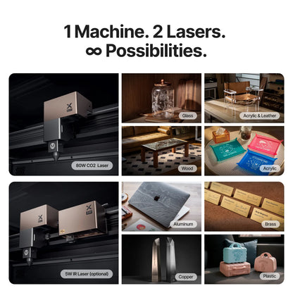 xTool P3 80W Flagship CO2 Laser Cutter with Intelligent Automation
