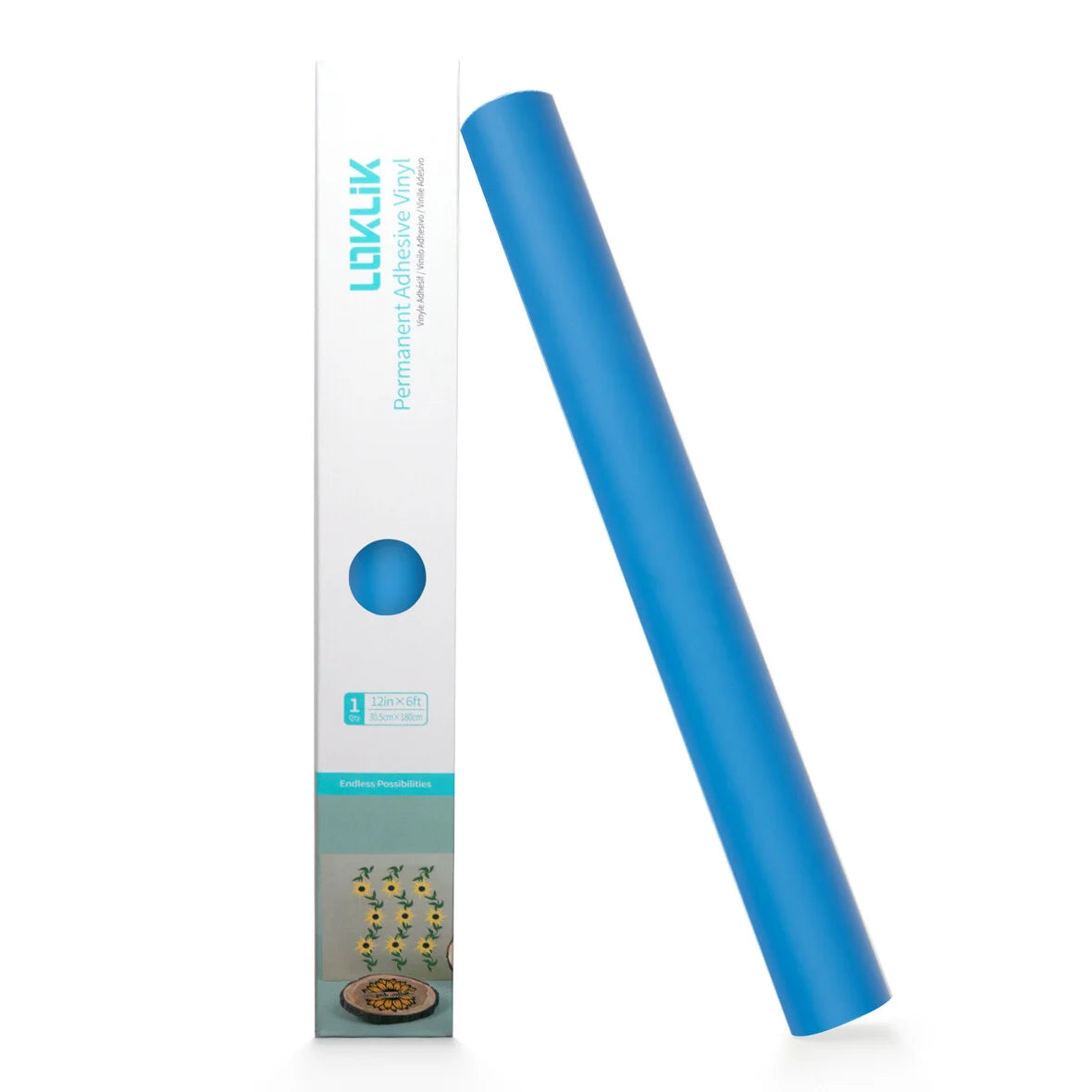 LOKLiK Adhesive Vinyl Stencil - Light Blue - 30.5 x 180 cm