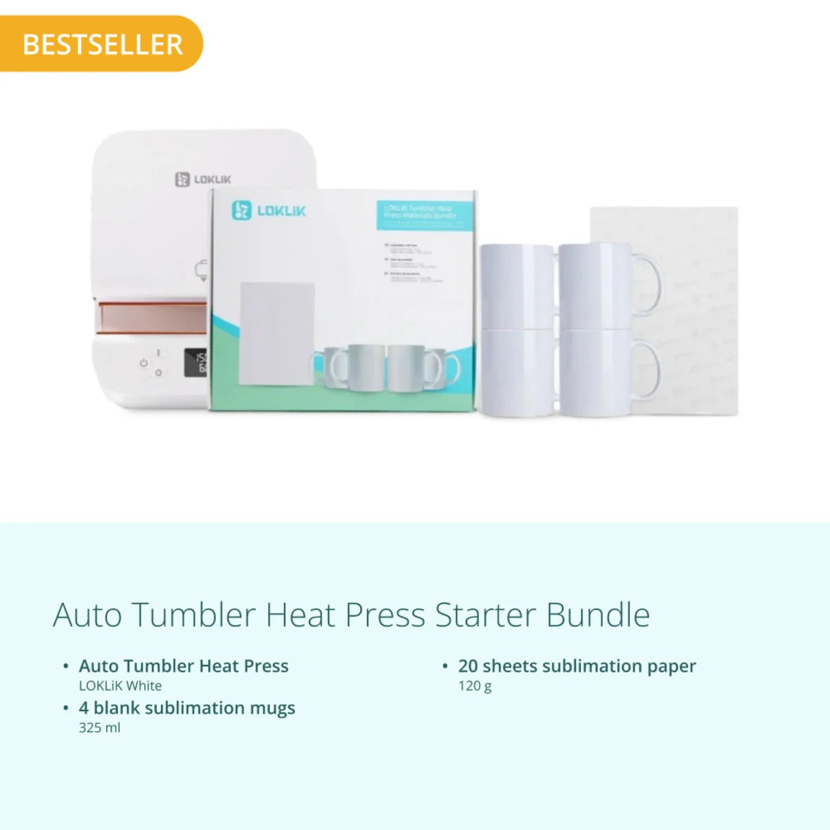 LOKLiK Auto Tumbler Heat Press