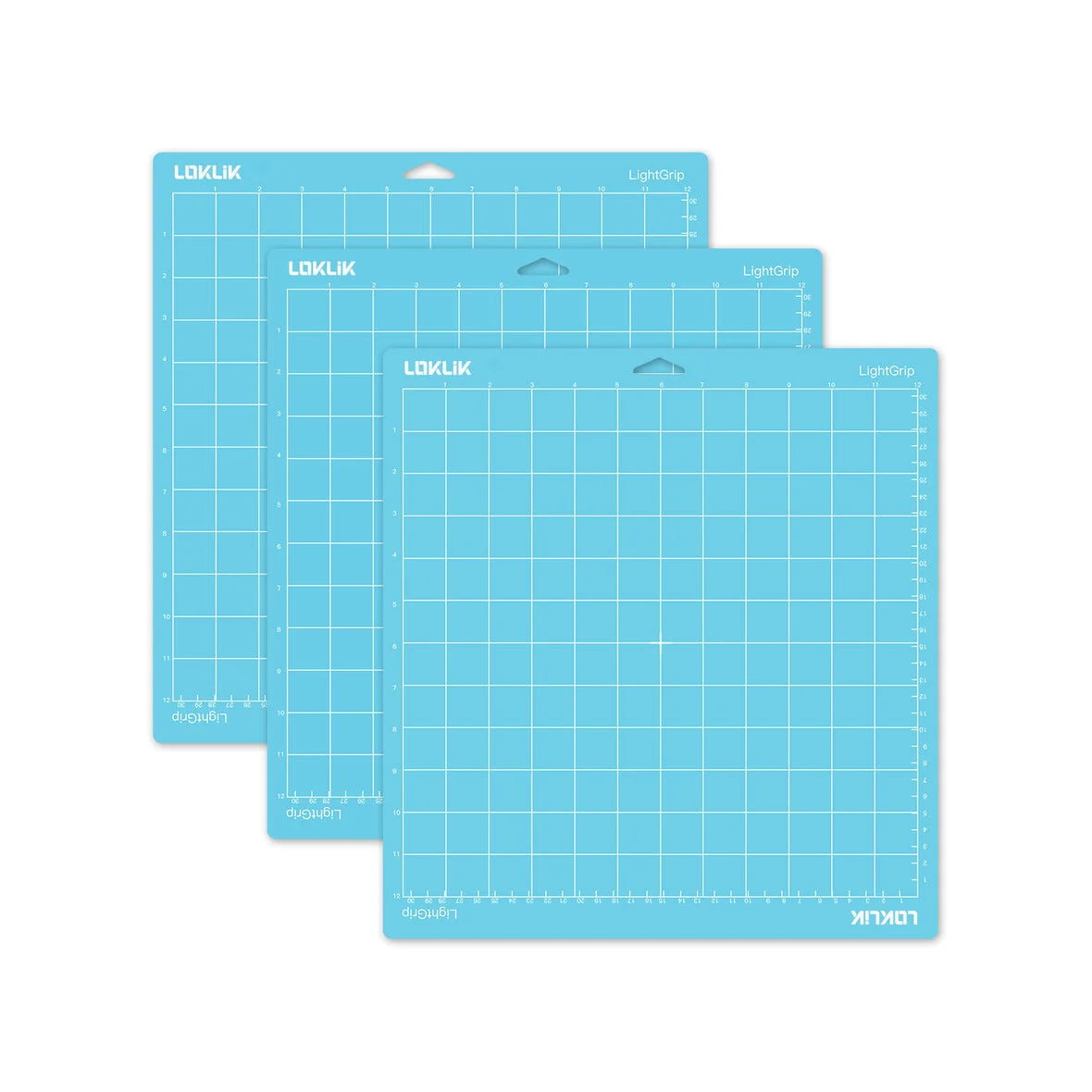 LOKLiK Cutting Mat 3 Pack - Blue Soft Grip