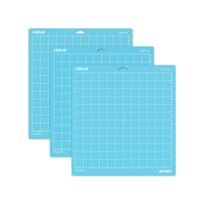 LOKLiK Cutting Mat 3 Pack - Blue Soft Grip