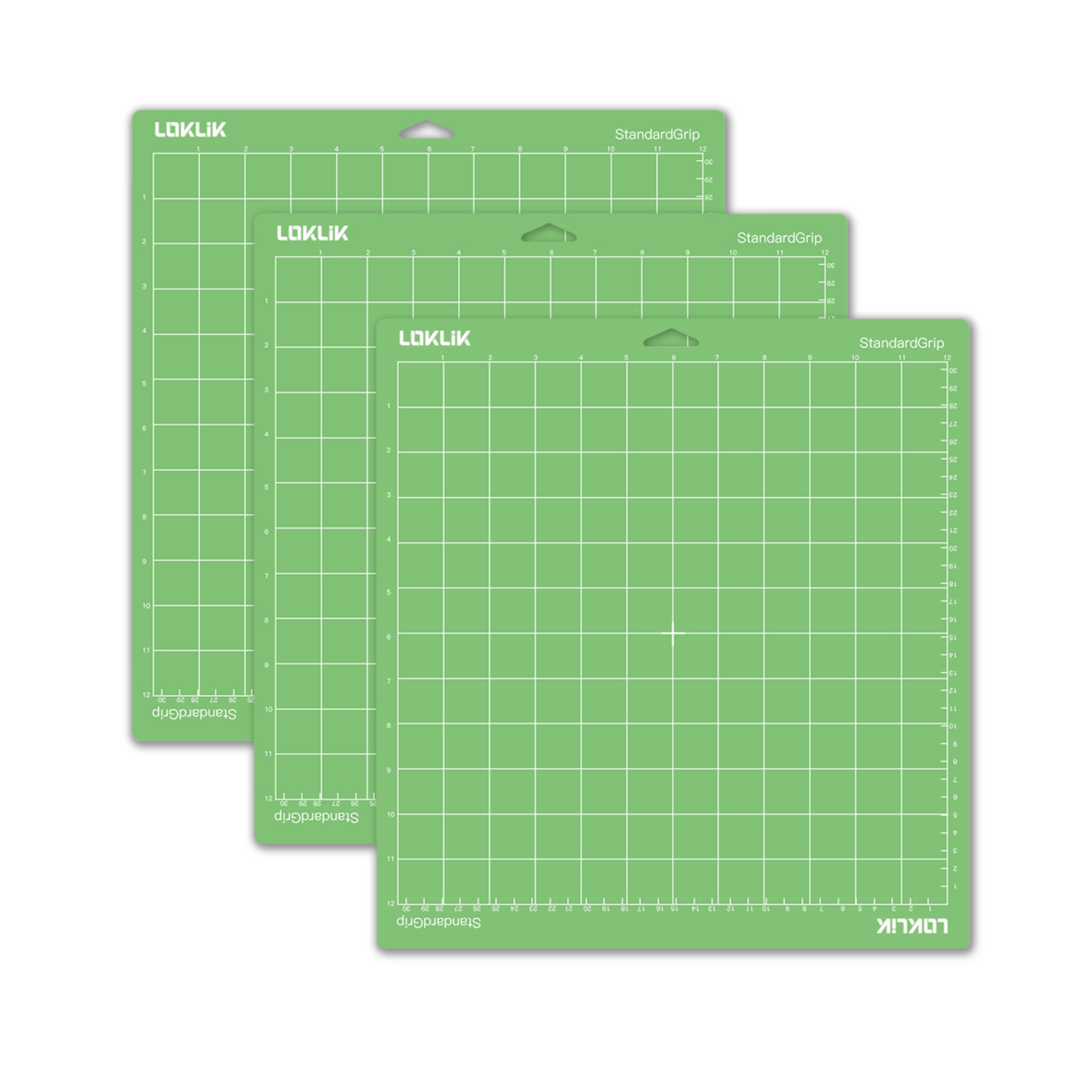 LOKLiK Cutting Mat 3 Pack - Green Standard Grip