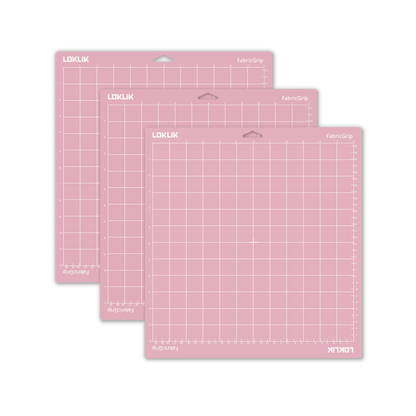 LOKLiK Cutting Mat 3 Pack - Pink Fabric Grip