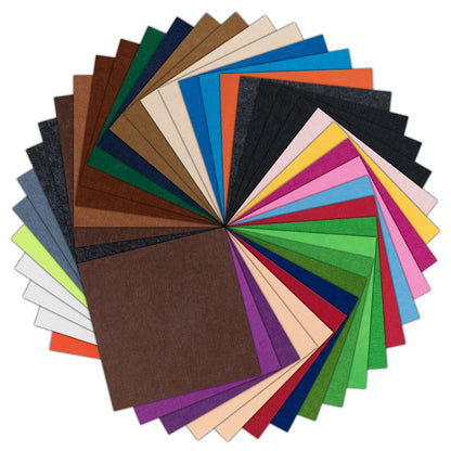 LOKLiK Felt Sheet Bundle 1.0 mm - Mixed Colours - 42 pack