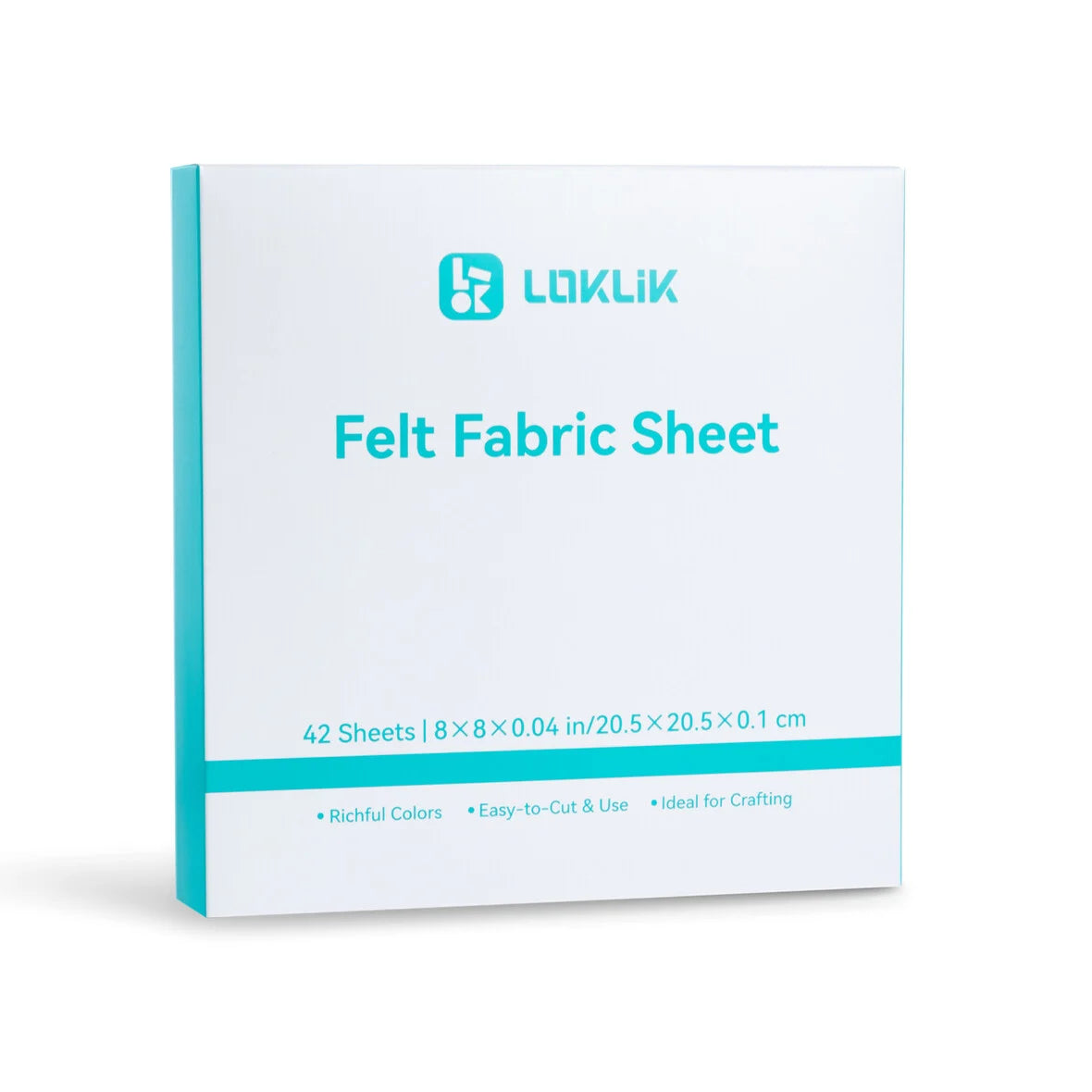 LOKLiK Felt Sheet Bundle 1.0 mm - Mixed Colours - 42 pack
