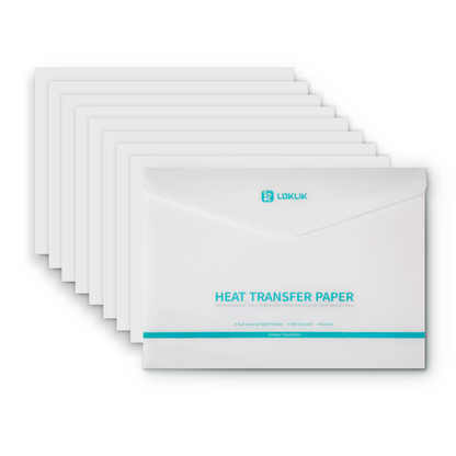 LOKLiK Heat Transfer Paper Sheet - Dark - 8 Pack