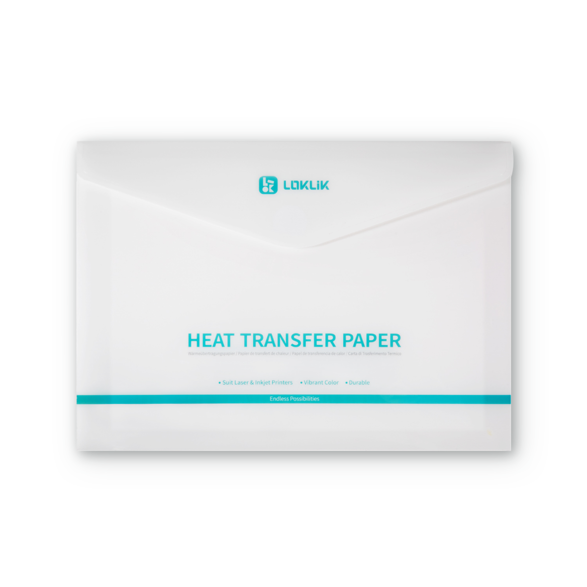 LOKLiK Heat Transfer Paper Sheet - Light - 8 Pack