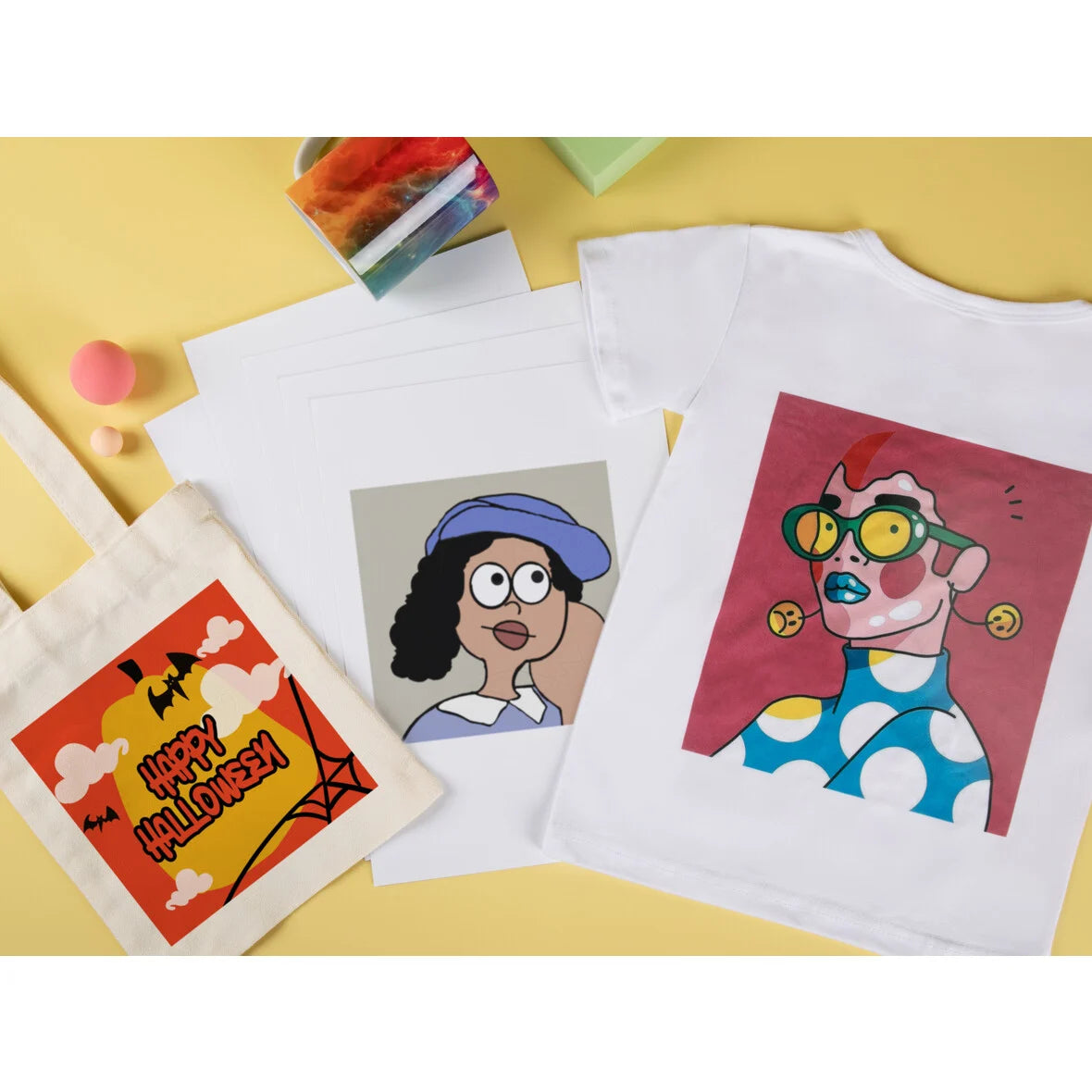 LOKLiK Heat Transfer Paper Sheet - Light - 8 Pack