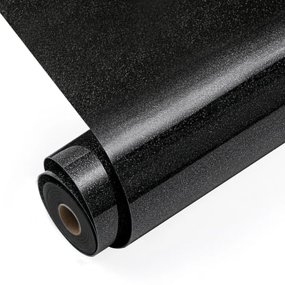 LOKLiK Heat Transfer Vinyl Glitter Black