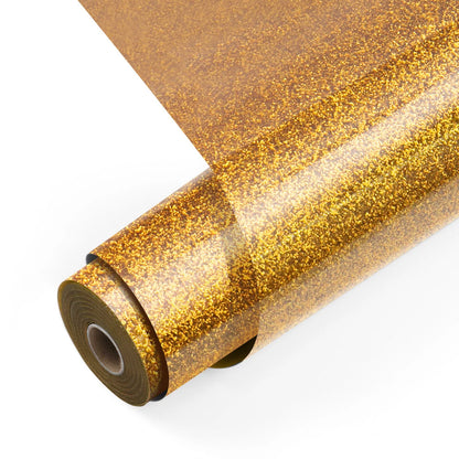 LOKLiK Heat Transfer Vinyl Glitter Golden
