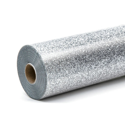 LOKLiK Heat Transfer Vinyl Glitter Silver
