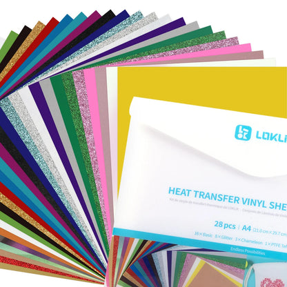 LOKLiK Heat Transfer Vinyl material bundle (A4)