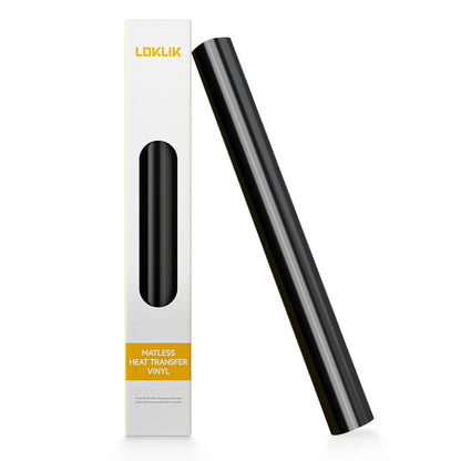 LOKLiK Matless Heat Transfer Vinyl Glossy Black