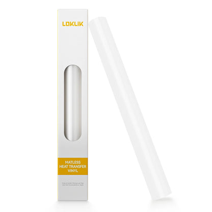 LOKLiK Matless Heat Transfer Vinyl Glossy White