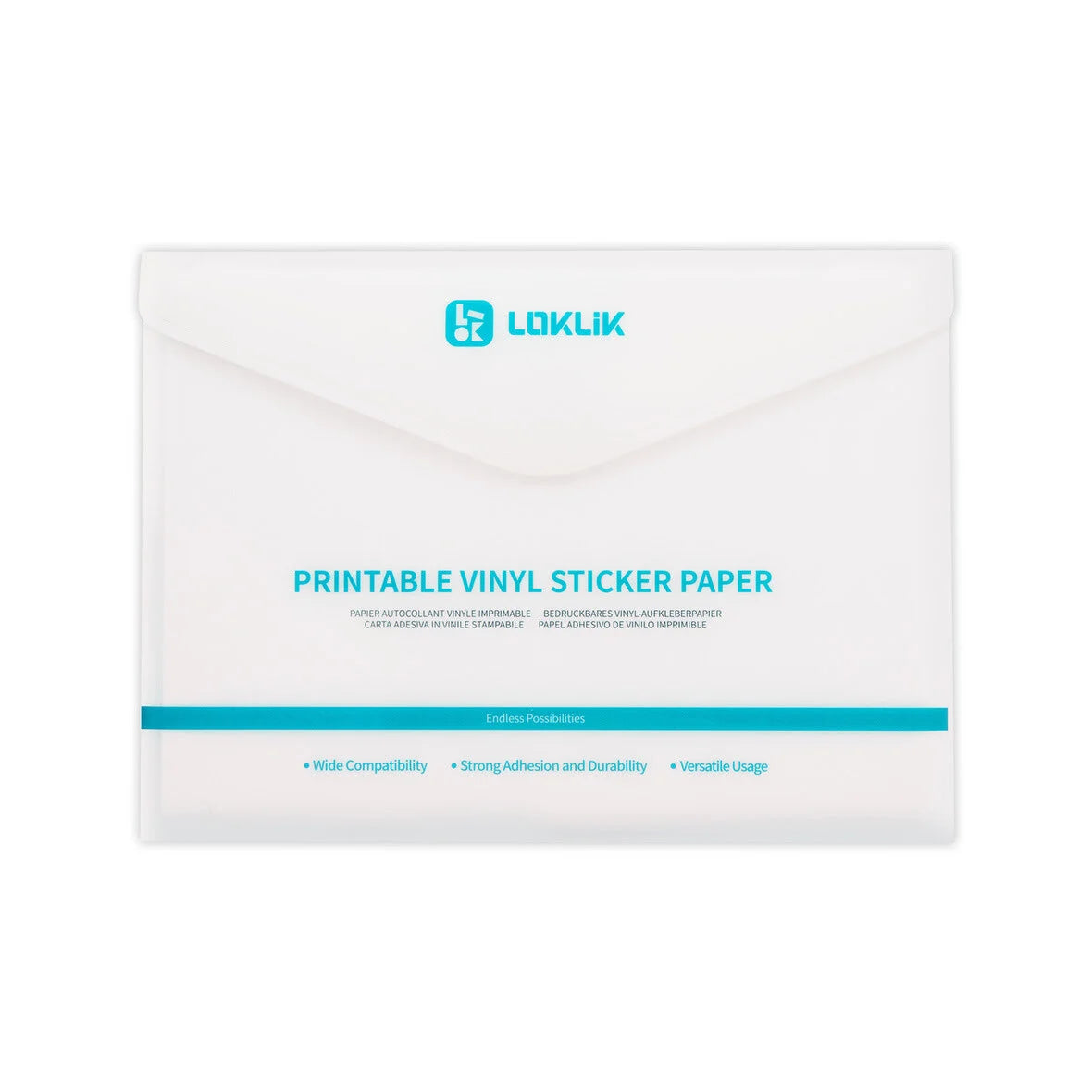 LOKLiK Matte Printable Vinyl Sticker Paper A4 - 20 Pack