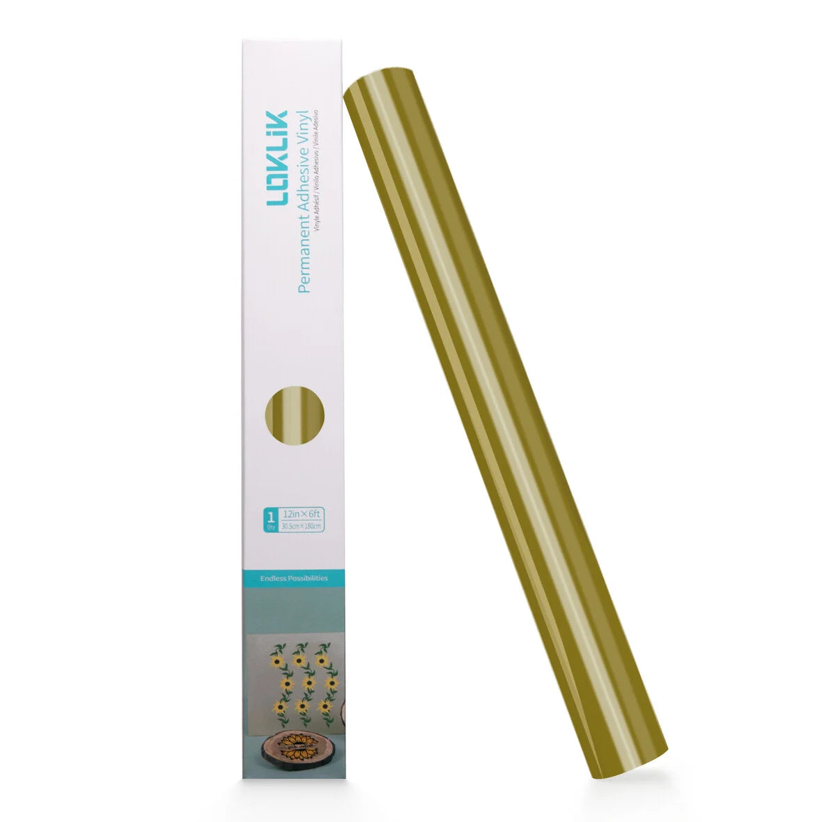 LOKLiK Permanent Adhesive Vinyl Glossy Golden