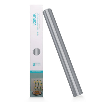 LOKLiK Permanent Adhesive Vinyl Glossy Silver