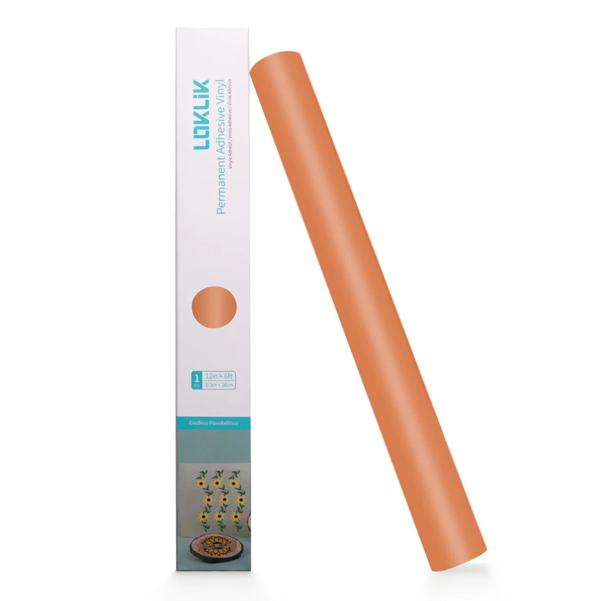 LOKLiK Permanent Adhesive Vinyl Matte Orange