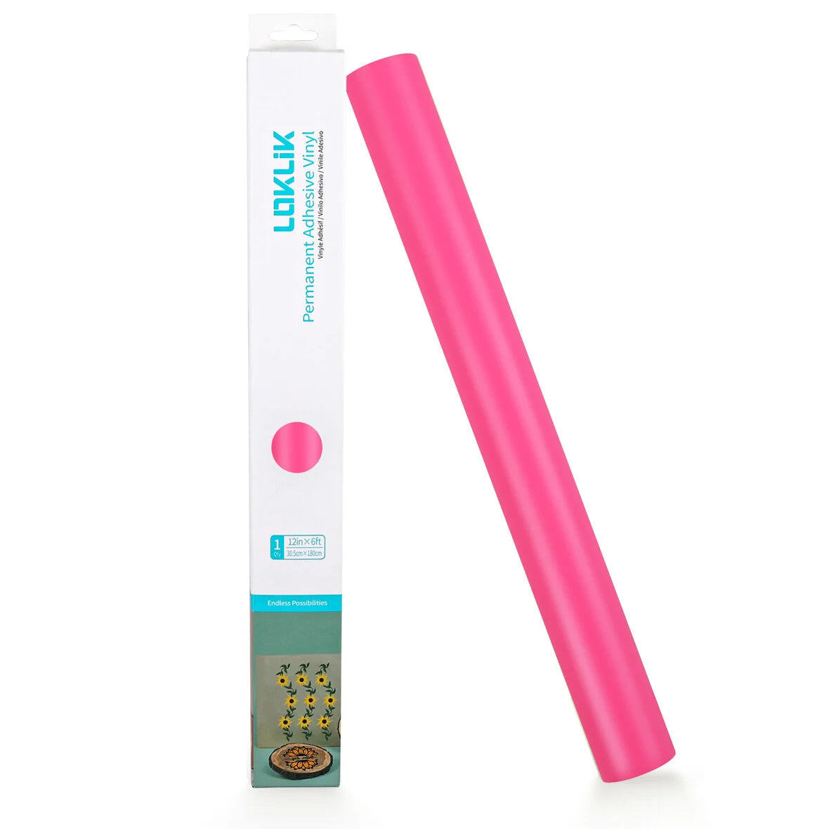 LOKLiK Permanent Adhesive Vinyl Matte Pink
