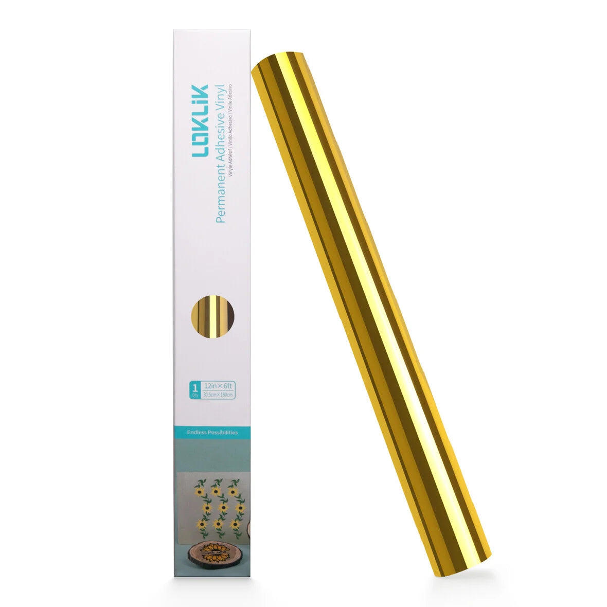 LOKLiK Permanent Adhesive Vinyl Mirror Metallic