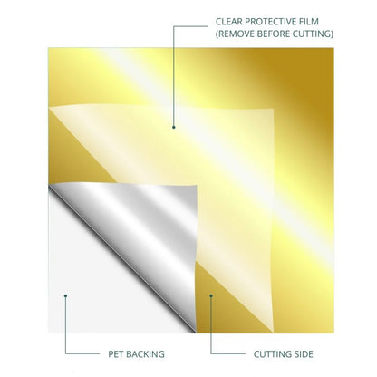 LOKLiK Permanent Adhesive Vinyl Mirror Metallic