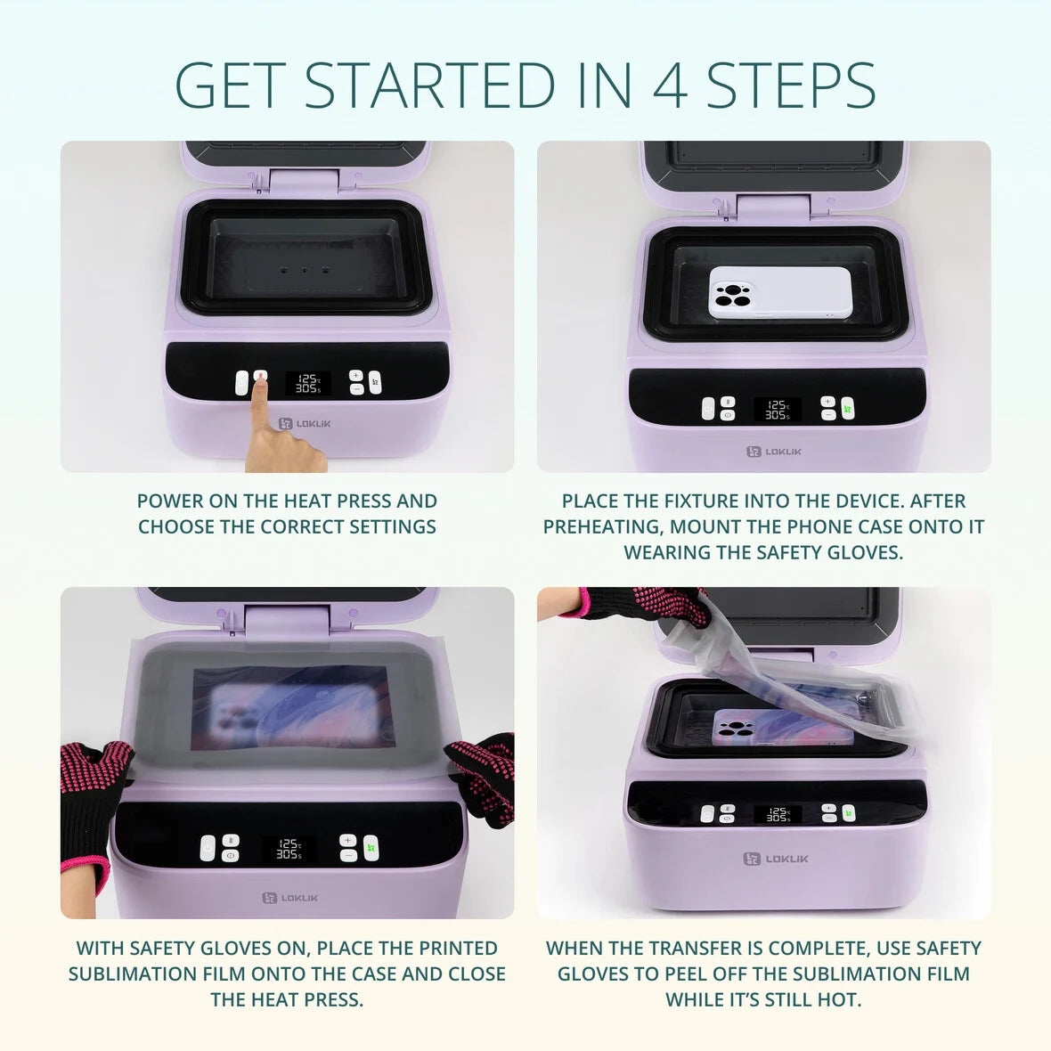 LOKLiK Phone Case Heat Press