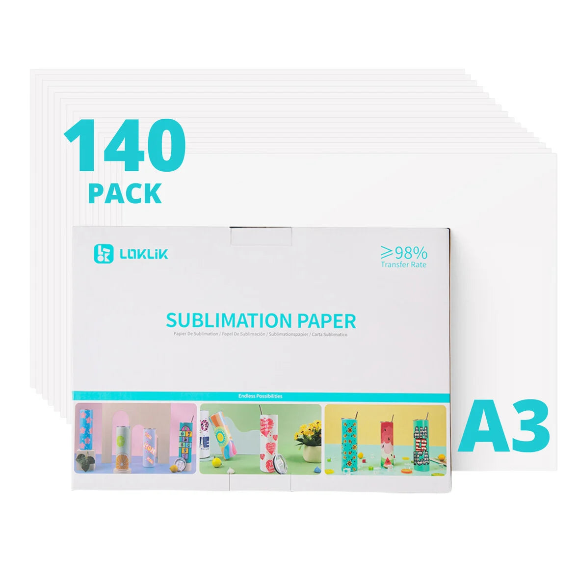 LOKLiK Sublimation Paper A3 - 140 Pack
