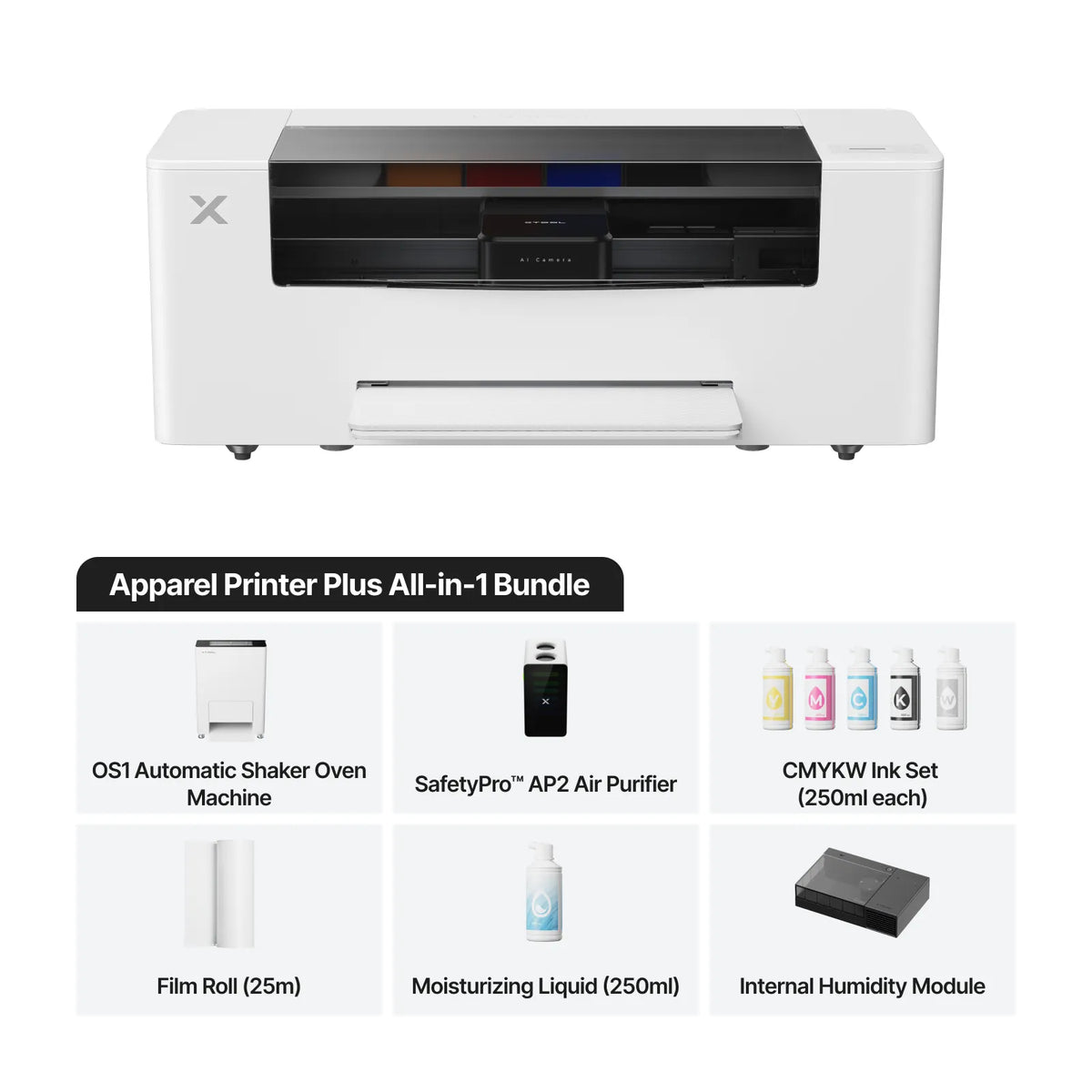 xTool Apparel Printer Plus : One Click DTF Printer, Effortless Customization for Business