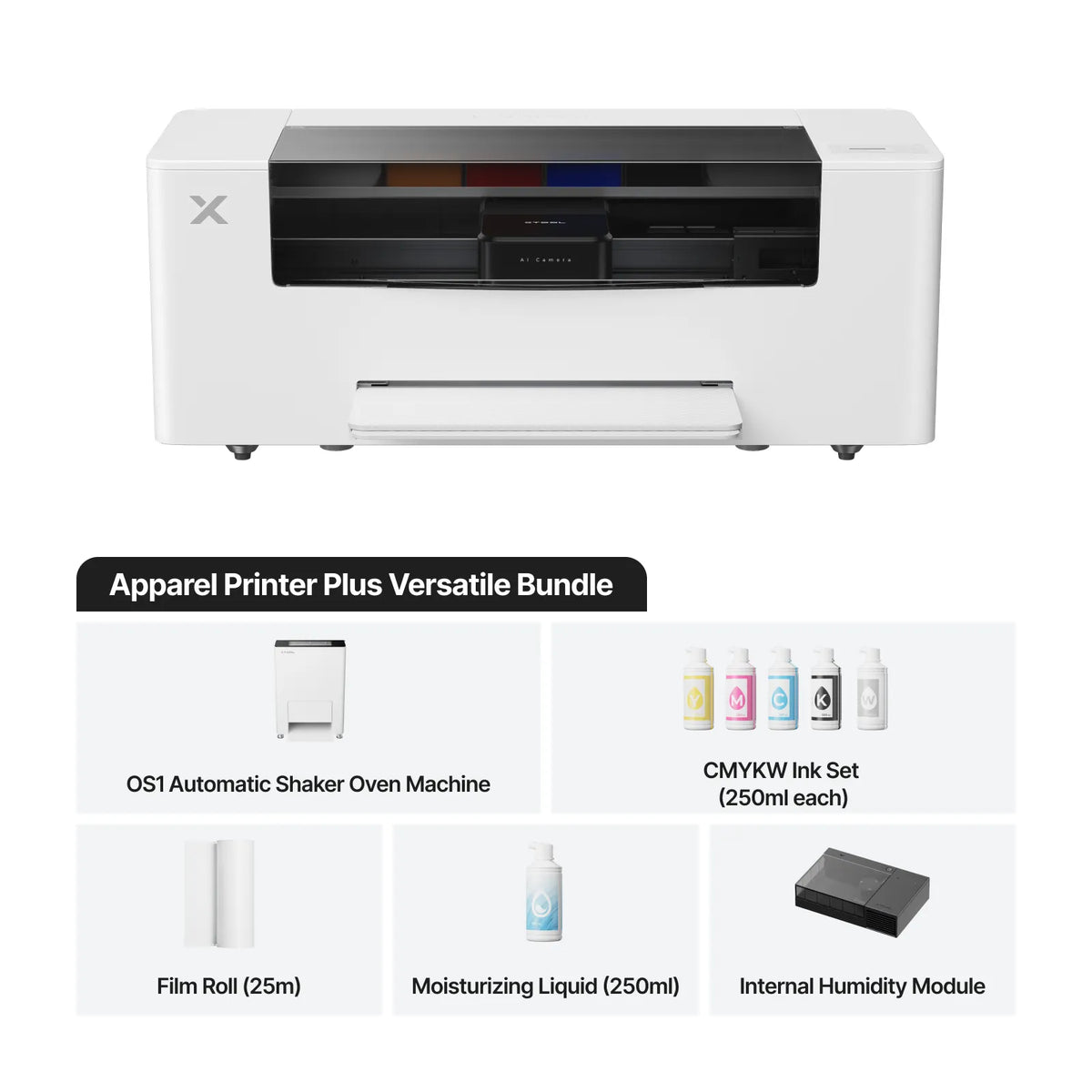 xTool Apparel Printer Plus : One Click DTF Printer, Effortless Customization for Business