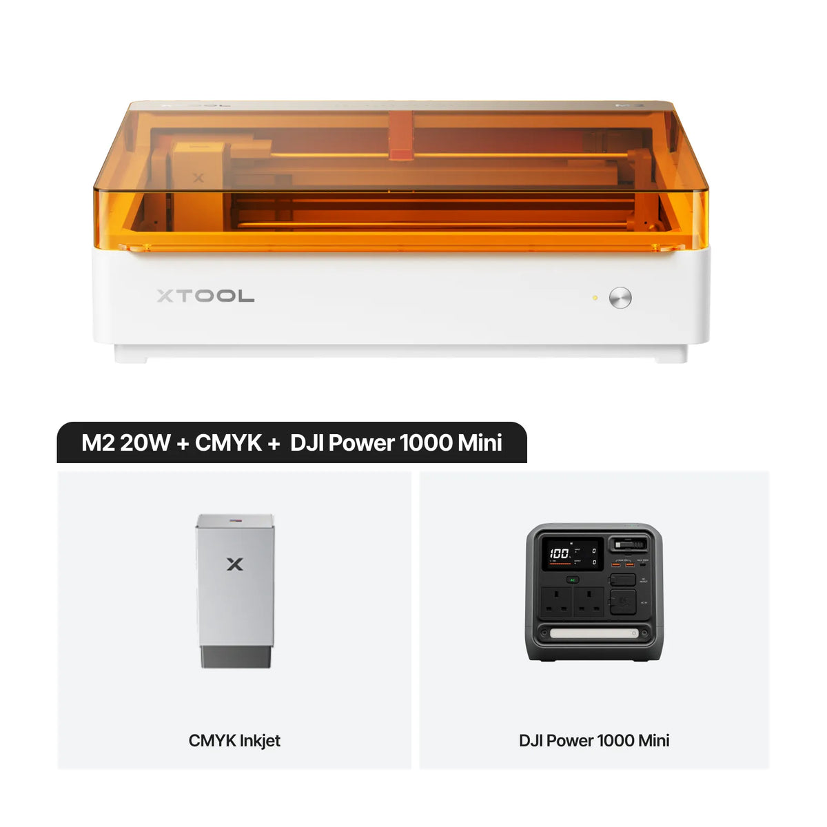 xTool M2 Color Craft Laser Cutter & Engraver | Full-Color CMYK Inkjet & 10W/20W Diode Laser