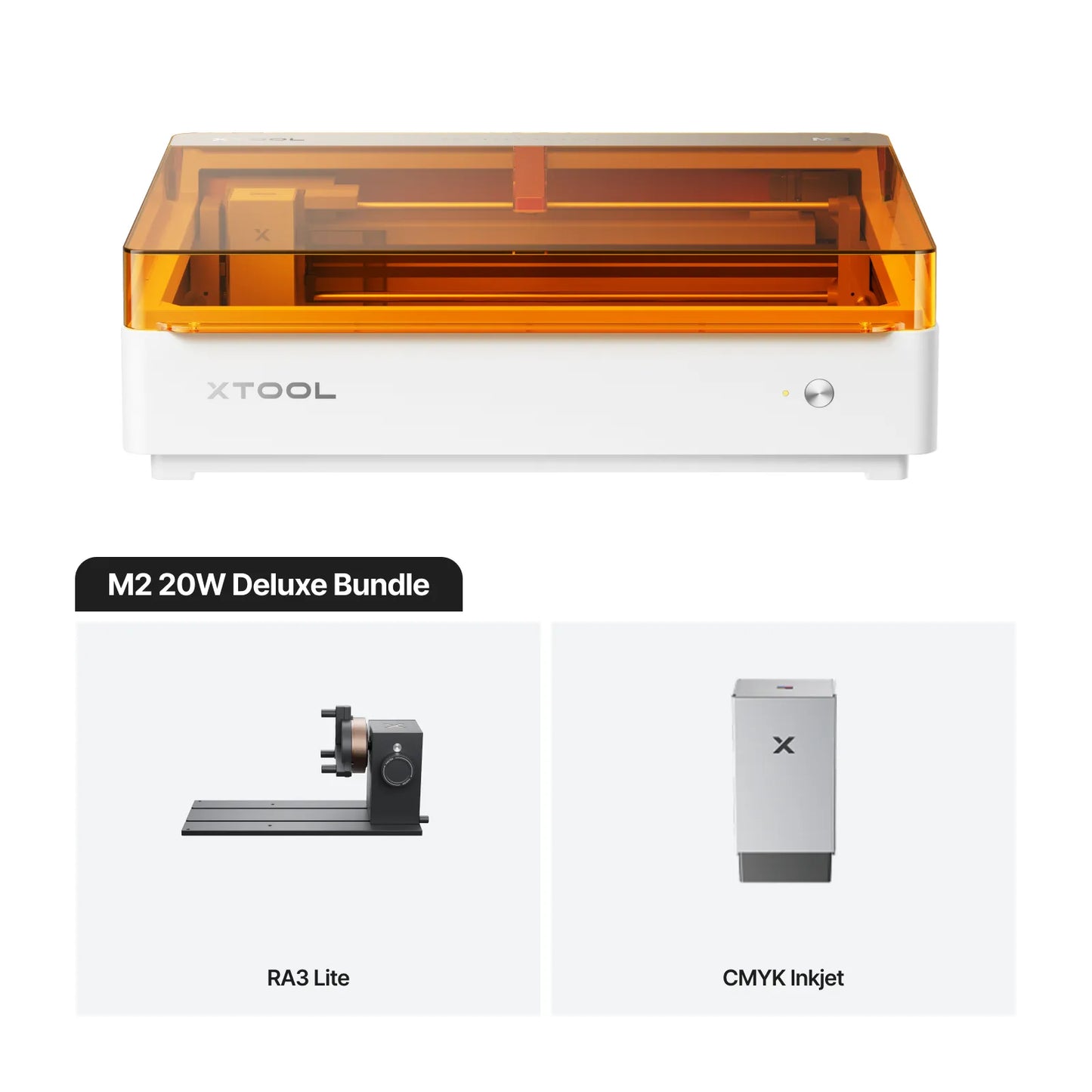 xTool M2 Color Craft Laser Cutter & Engraver | Full-Color CMYK Inkjet & 10W/20W Diode Laser