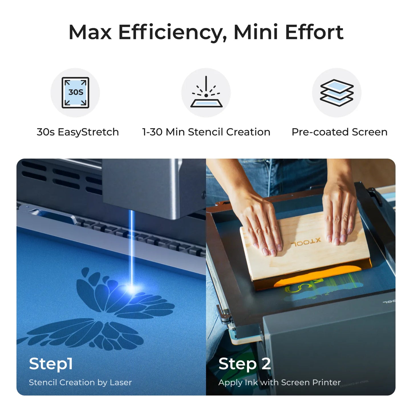 xTool Screen Printer: 1st Screen Printing Solution with Laser